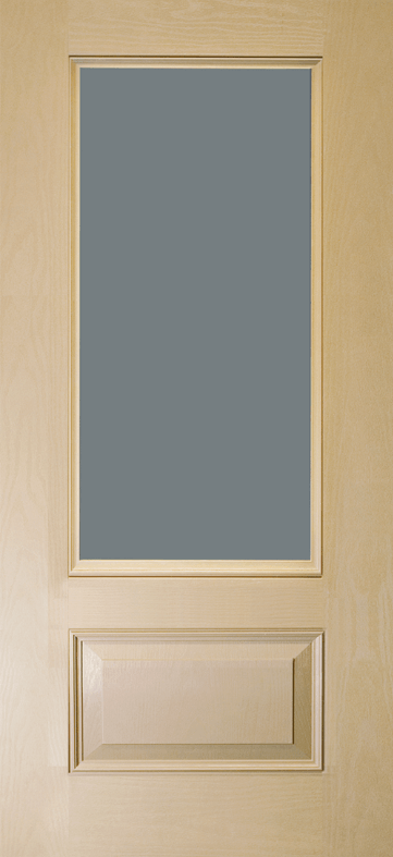 Fiberglass Doors - image 3-4-Lite-Wood-Grain on https://quantumdoors.com